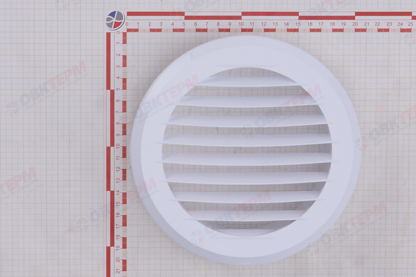 Решетка вентиляционная круглая ПКР d195, с фланцем d150 (55шт/уп) Эвент - Изображение №5