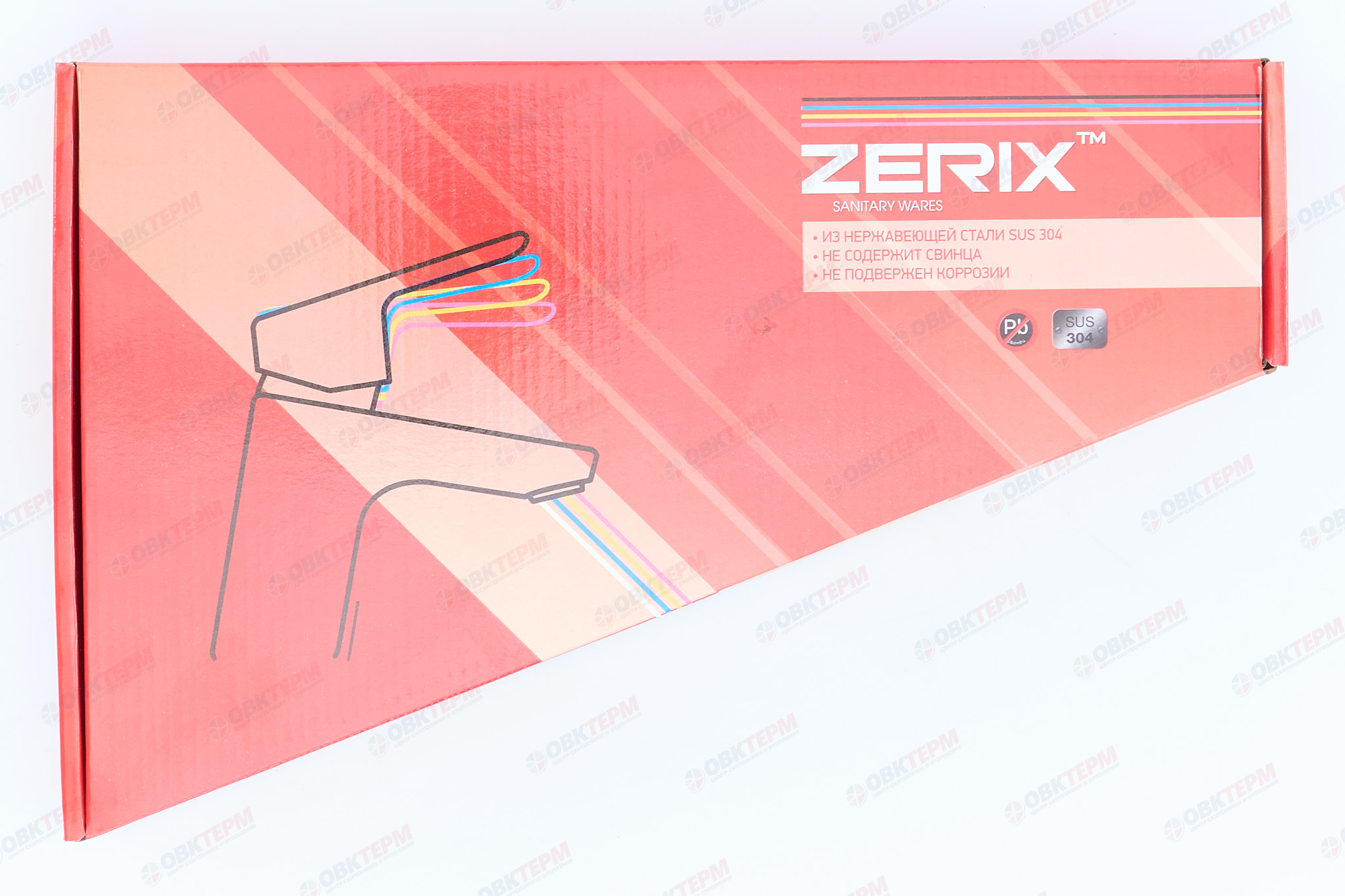 Смеситель д/кухни нерж/сталь ZERIX ASA-011-1  (10 шт/ящ) - миниатюра №5