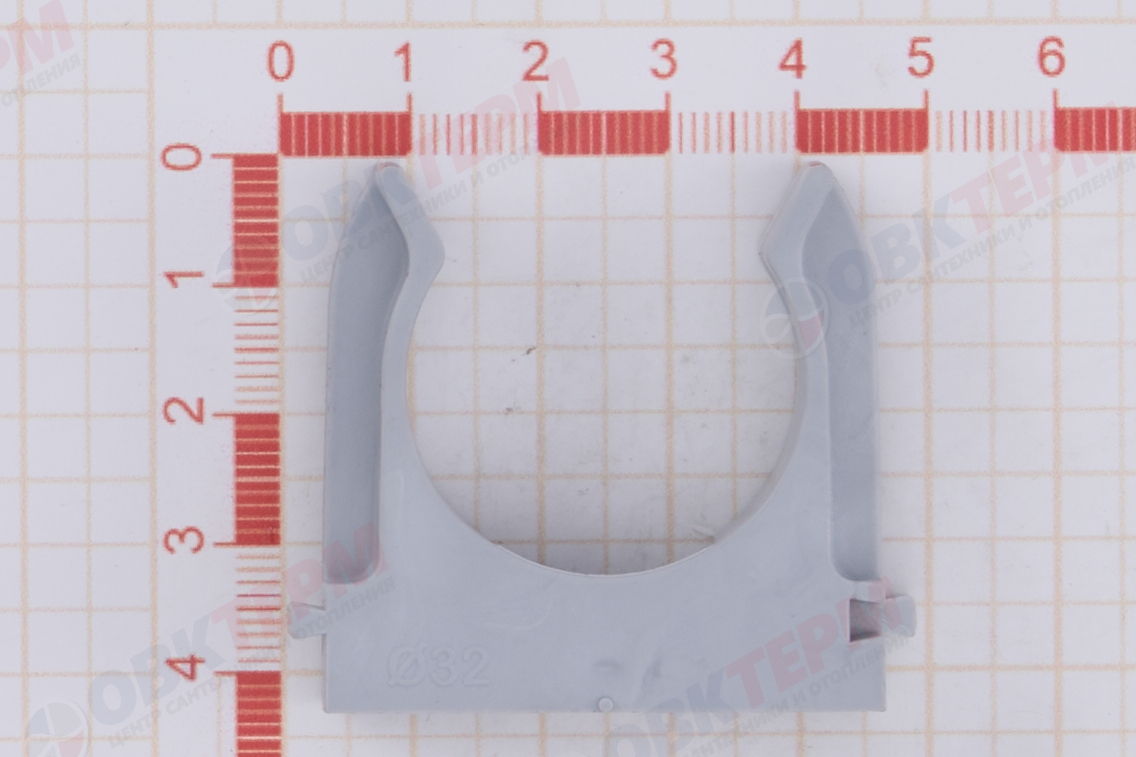 Крепеж-клипса для монтажного пистолета D32 серая AGIS Profile 50шт - миниатюра №7