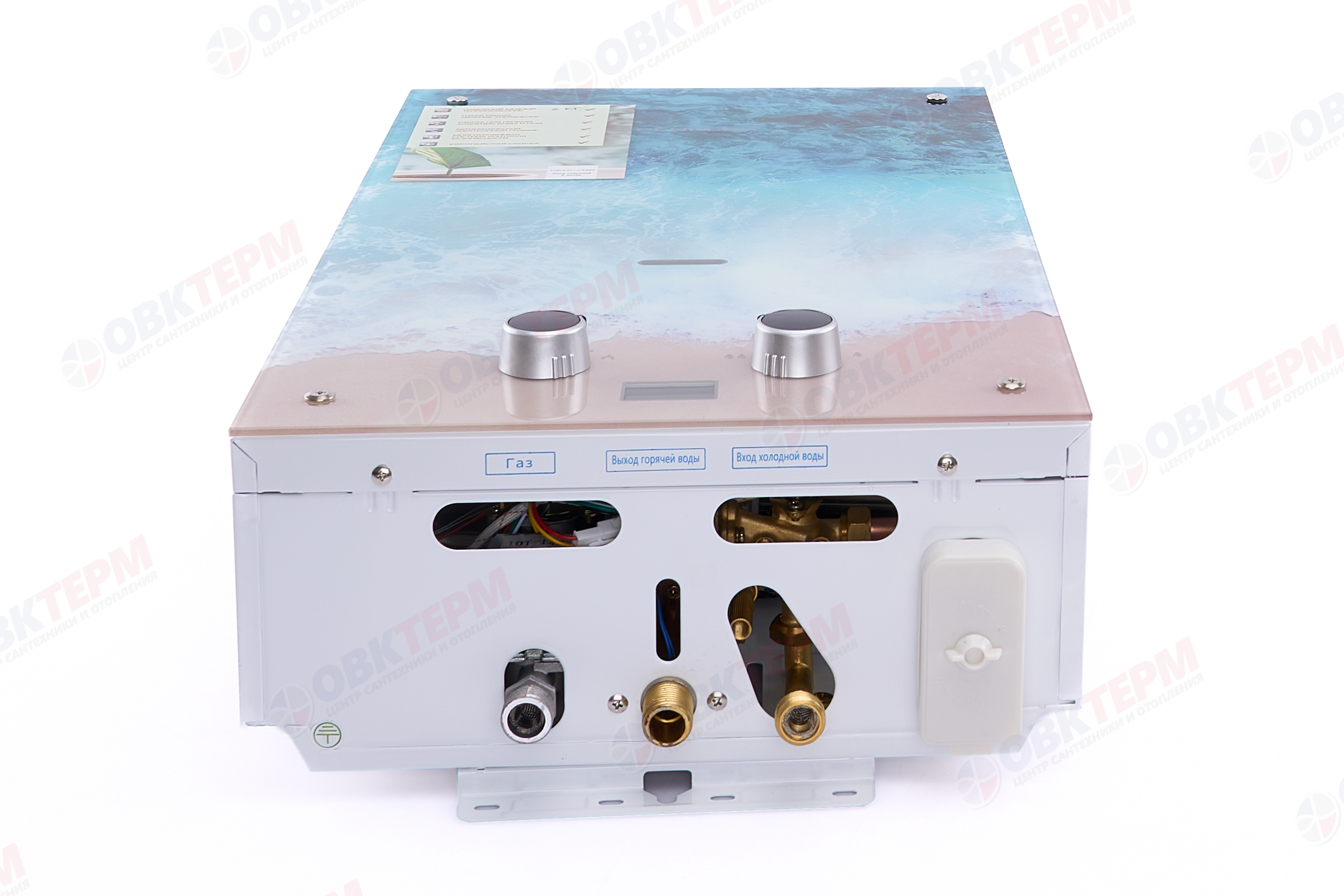 Колонка газовая  GENBERG 210.01 ДЕКОР-ЕКО 10л. ОКЕАН  (ШxВxГ) (ШxВxГ) 340x590x150 мм - Изображение №2