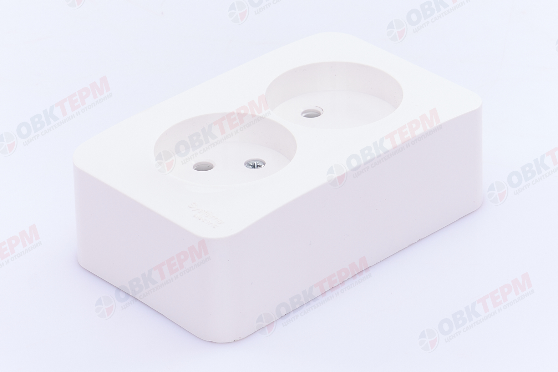 Розетка 2-местная б/з 16А IP20 без защ. шторок с изолир. пластиной белый Blanca Systeme Electriс - Изображение №2