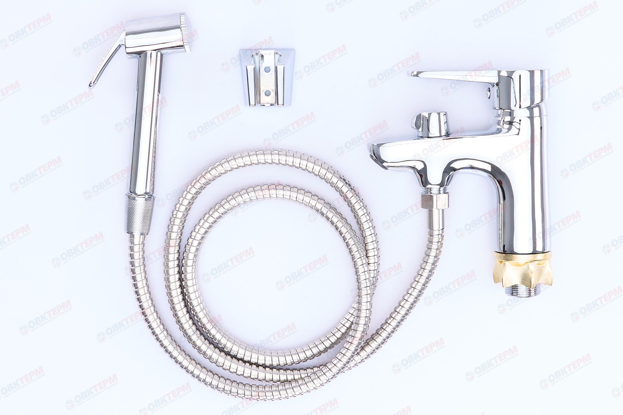 Смеситель д/умывальника ZERIX PUD1 (SH)  А146 Ø40 с гиг. лейкой ГАЙКА (10 шт/ящ) - Изображение №3