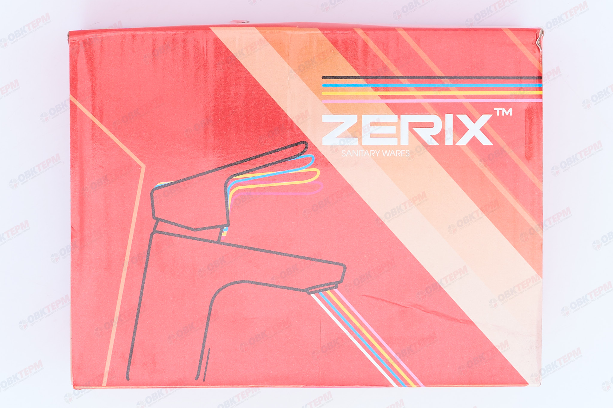 Смеситель д/умывальника ZERIX PUD1 (SH)  А146 Ø40 с гиг. лейкой ГАЙКА (10 шт/ящ) - миниатюра №7