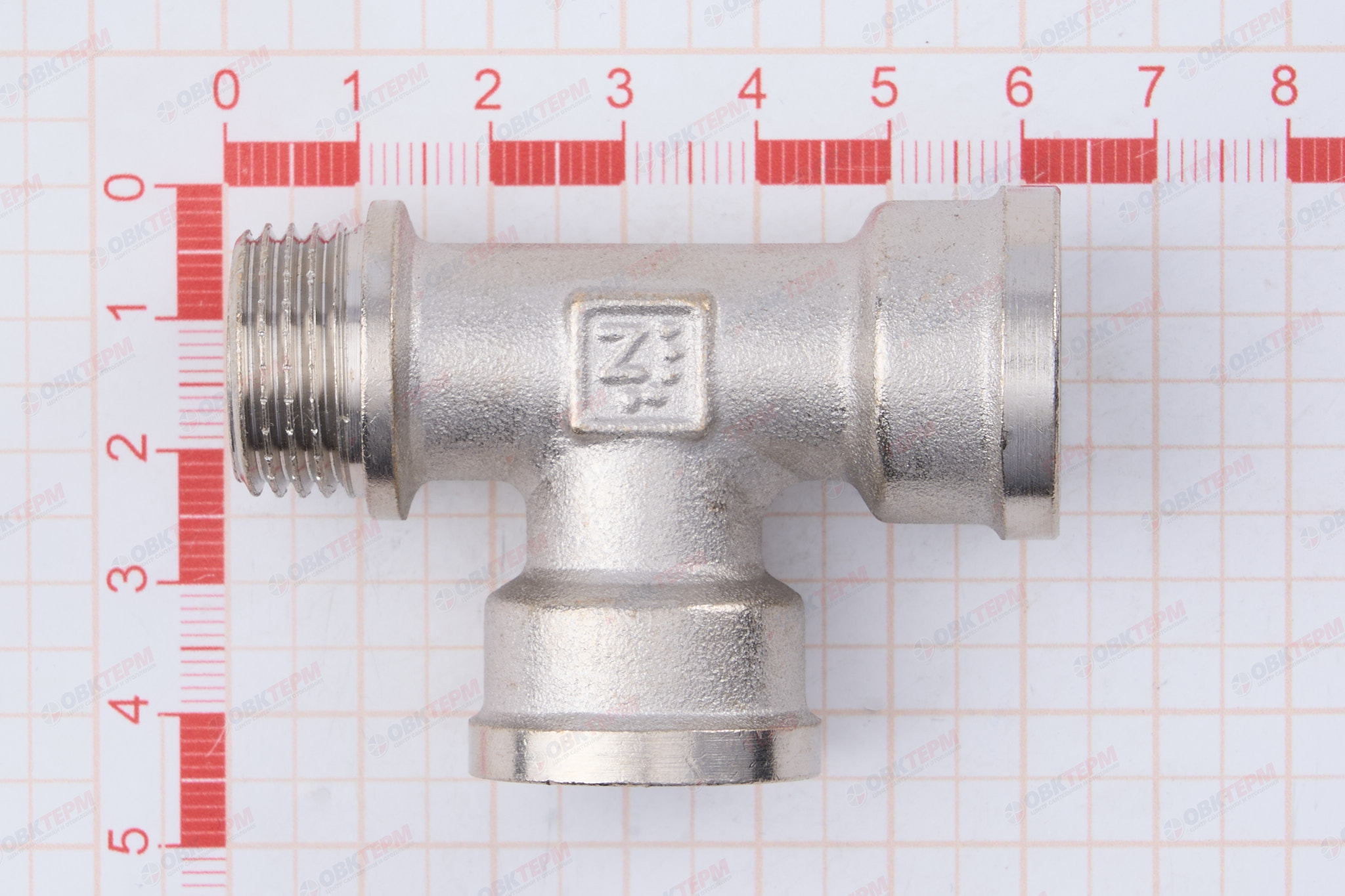Тройник    1/2" ввн  Никель ZEISSLER                 (80/10) - миниатюра №6