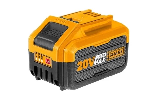 Батарея аккумуляторная INGCO (20В, 6Ач, Li-Ion) - Изображение №1