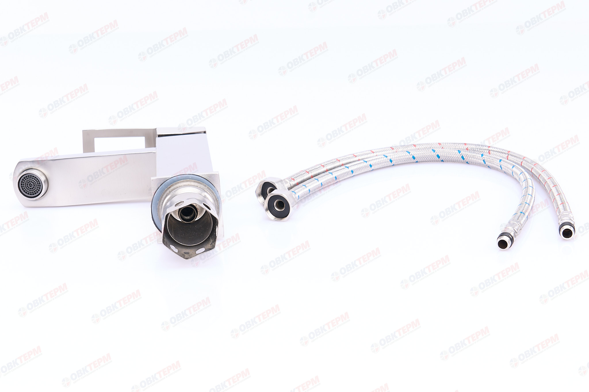 Смеситель д/умывальника нерж/сталь MIXXUS FIT-001  (10 шт/ящ) - Изображение №5