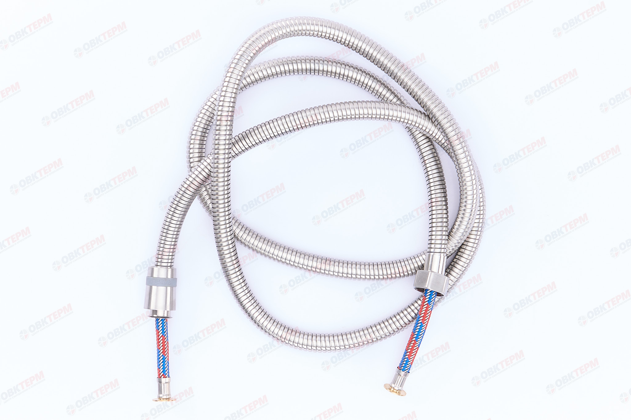 Шланг д/душа GAPPO G41 хром /180см /растяжной  (60 шт) - миниатюра №6