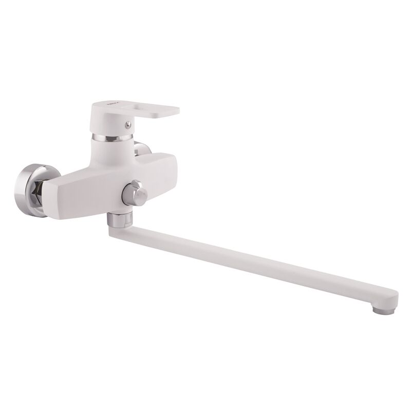 Смеситель д/ванны ZERIX Z2230-7 WHITE  (10 шт/ящ) - изображение №1