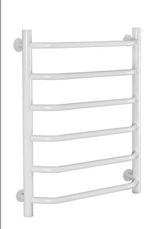 Полотенцесушитель электрический ТДА ЛНК - Э 1" 50 х 60 Л, 4 перекладины, кнопка, Белый АДВ - Изображение №1