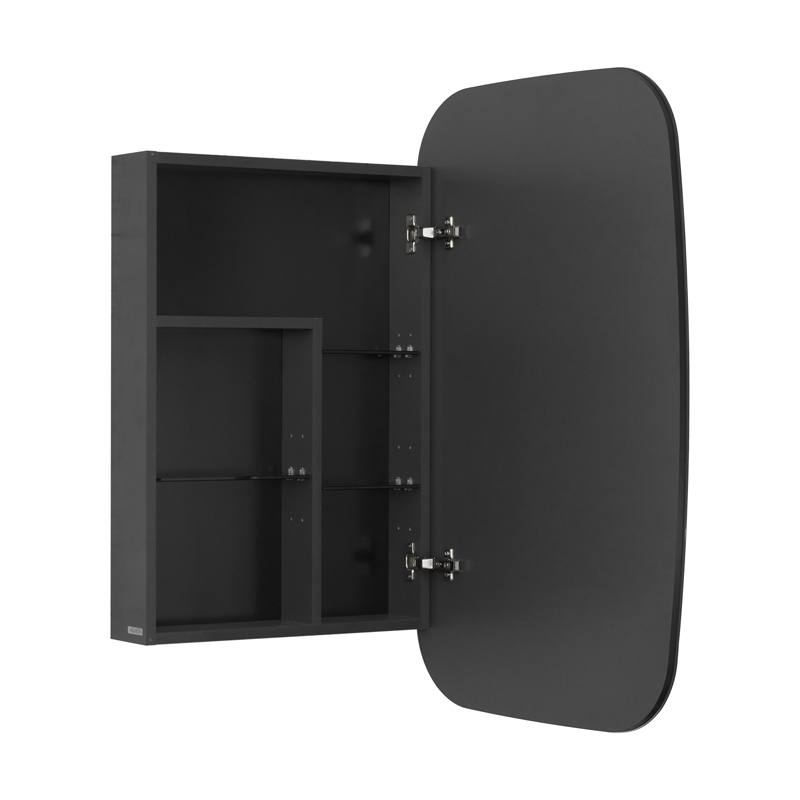 Зеркальный шкаф Aquaton  60 "Сохо" графит правый - Изображение №3