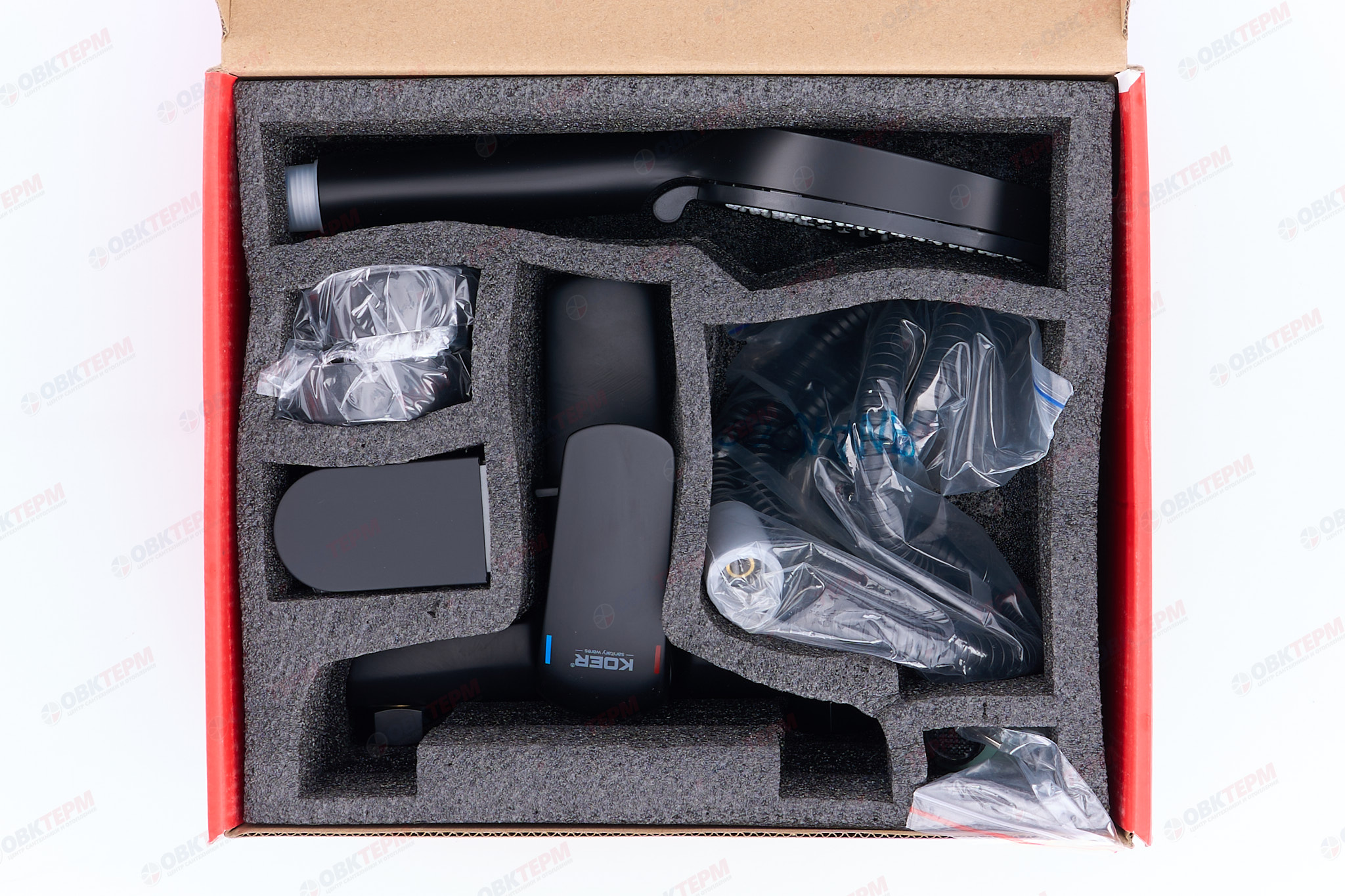 Смеситель д/ванны короткий KOER KB-40008-05  (Цвет черный) (8шт/ящ) - Изображение №4