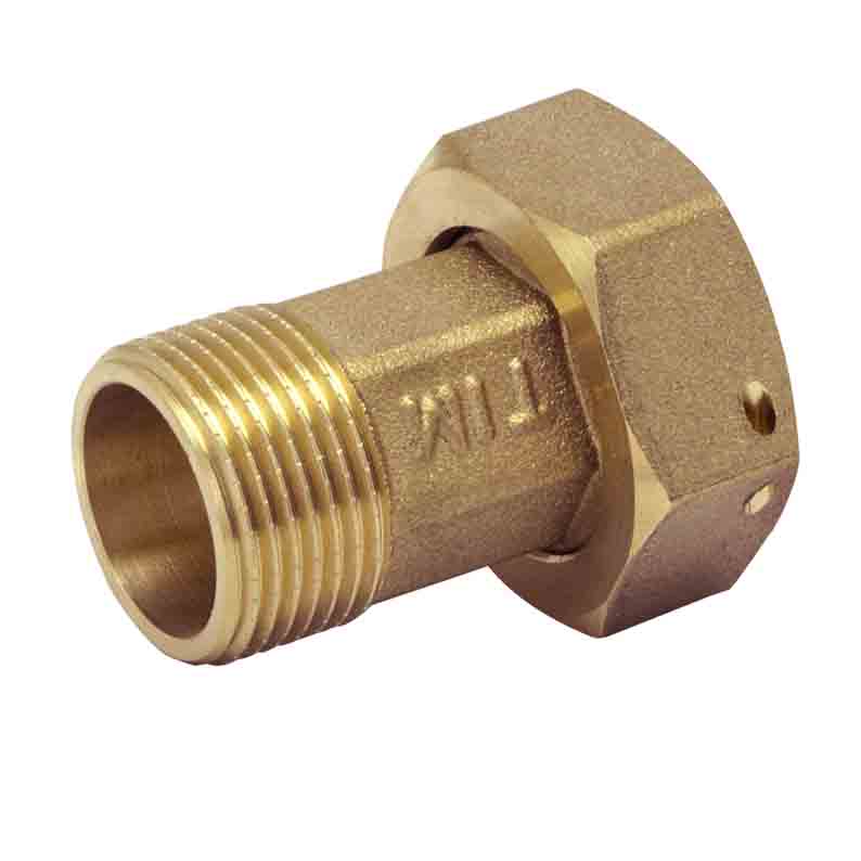 Сгон для водомера  1/2"Н - 3/4"В с обр клапаном (пара) TIM - Изображение №2