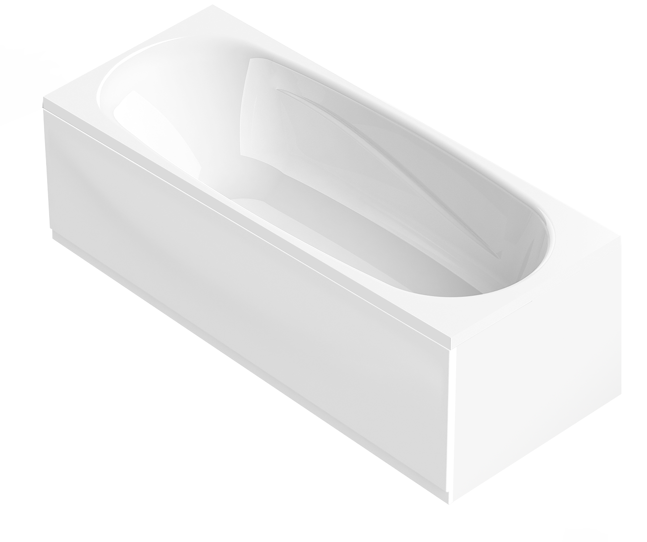 Ванна акрил Domani-Spa Standard 150*70 (глубина 41 см) без экрана и ножек - Изображение №3