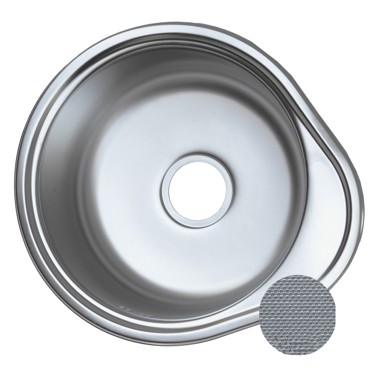 ZERIX мойка Z4843-08-180MD (micro decor) ВРЕЗНАЯ /сифон (10шт/ящ) РАСПРОДАЖА - изображение №1
