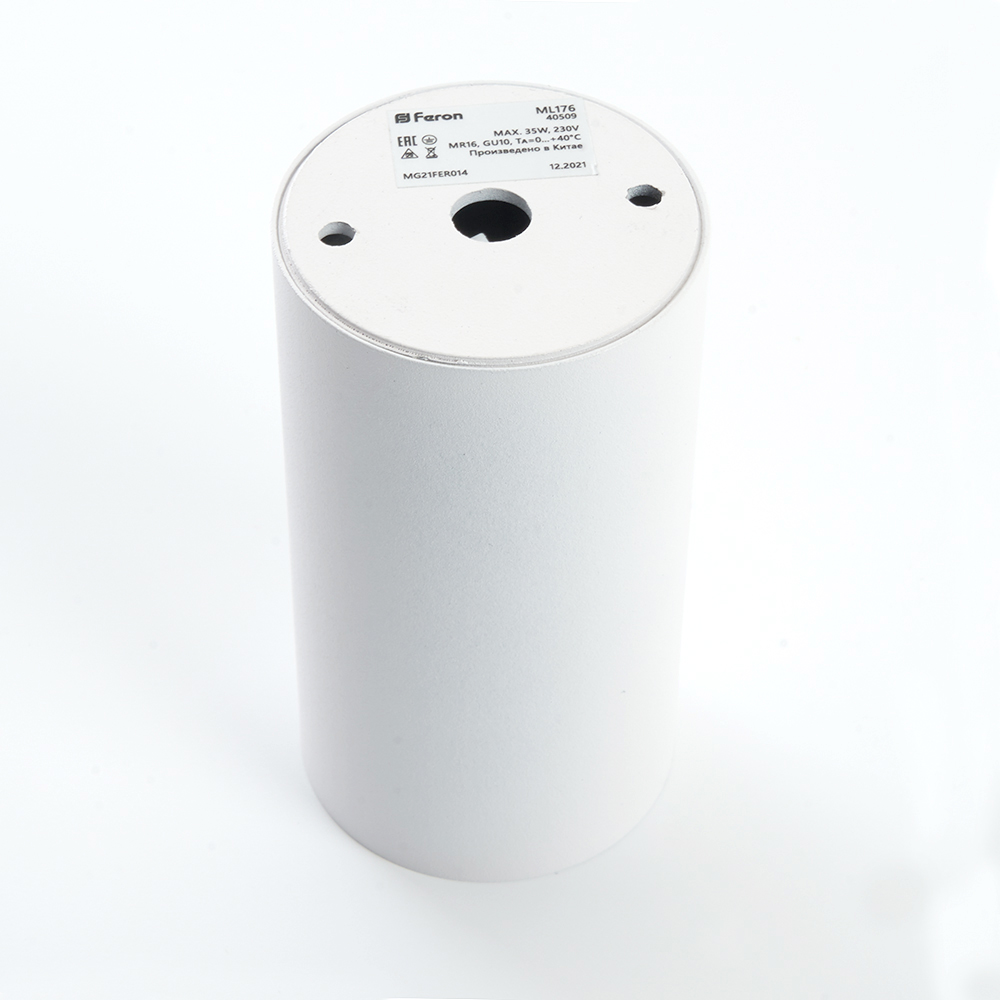Светильник потолочный MR16 35W 230V, белый, FERON ML176 - миниатюра №8