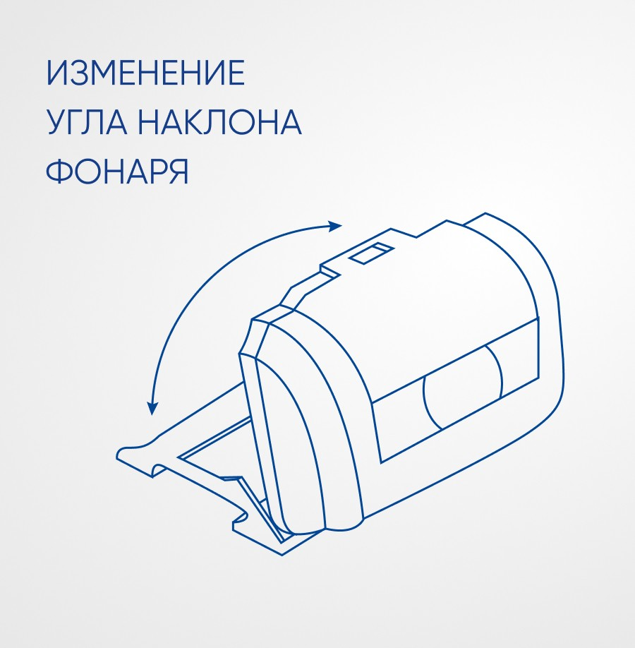 Фонарь налобный светодиодный, работающий от батареек 3*AAA, 3W 1COB, IP44, пластик, FERON TH2300 - миниатюра №6