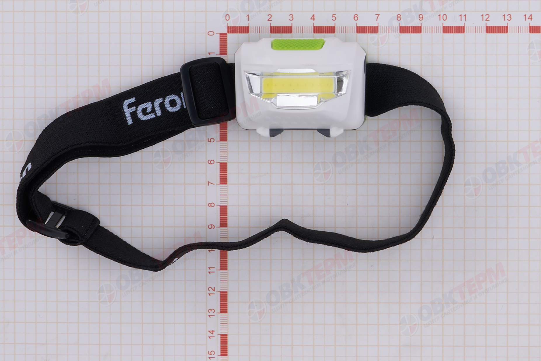 Фонарь налобный светодиодный, работающий от батареек 3*AAA, 3W 1COB, IP44, пластик, FERON TH2300 - миниатюра №9