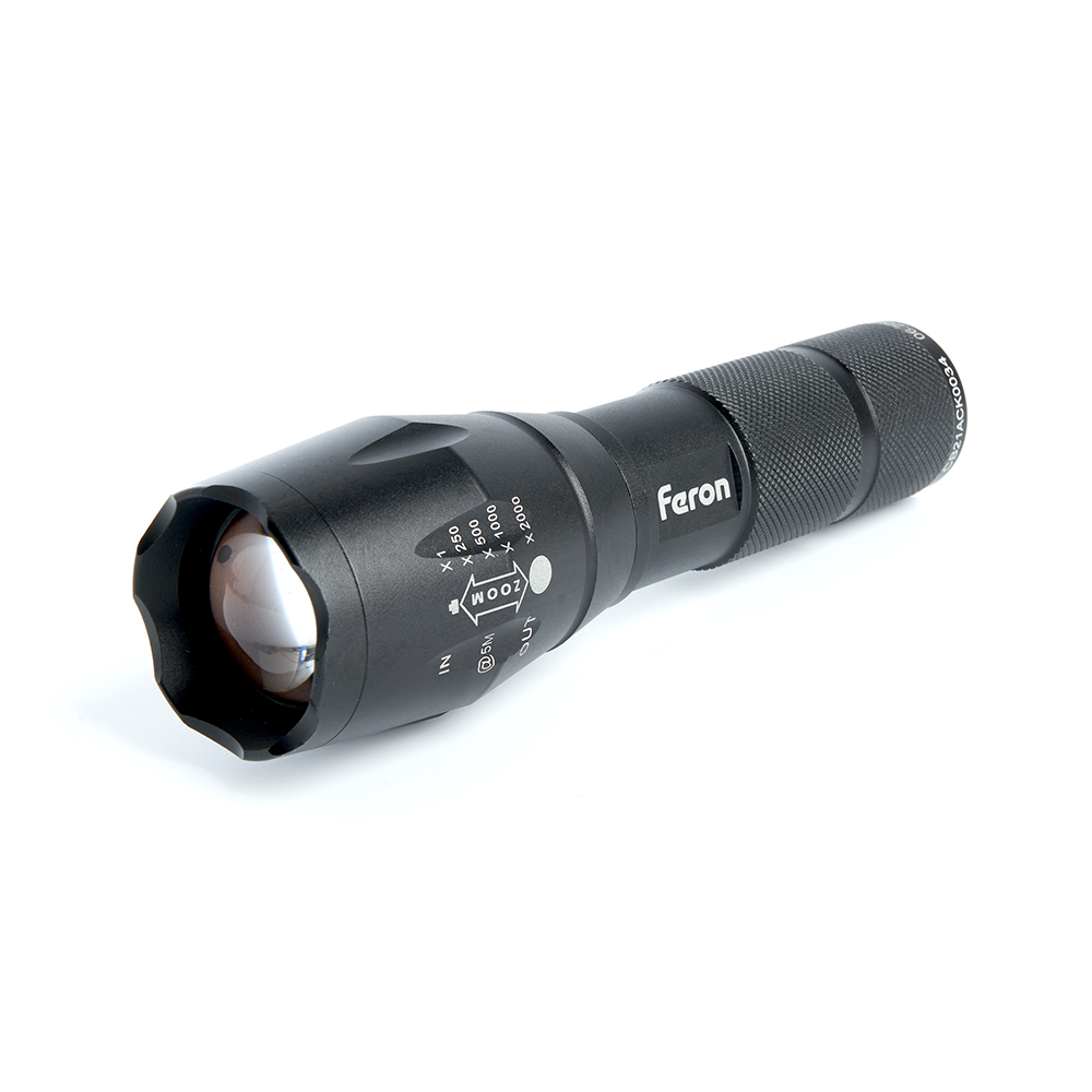 Фонарь светодиодный переносной аккумуляторный USB ZOOM, FERON TH2400 - Изображение №1