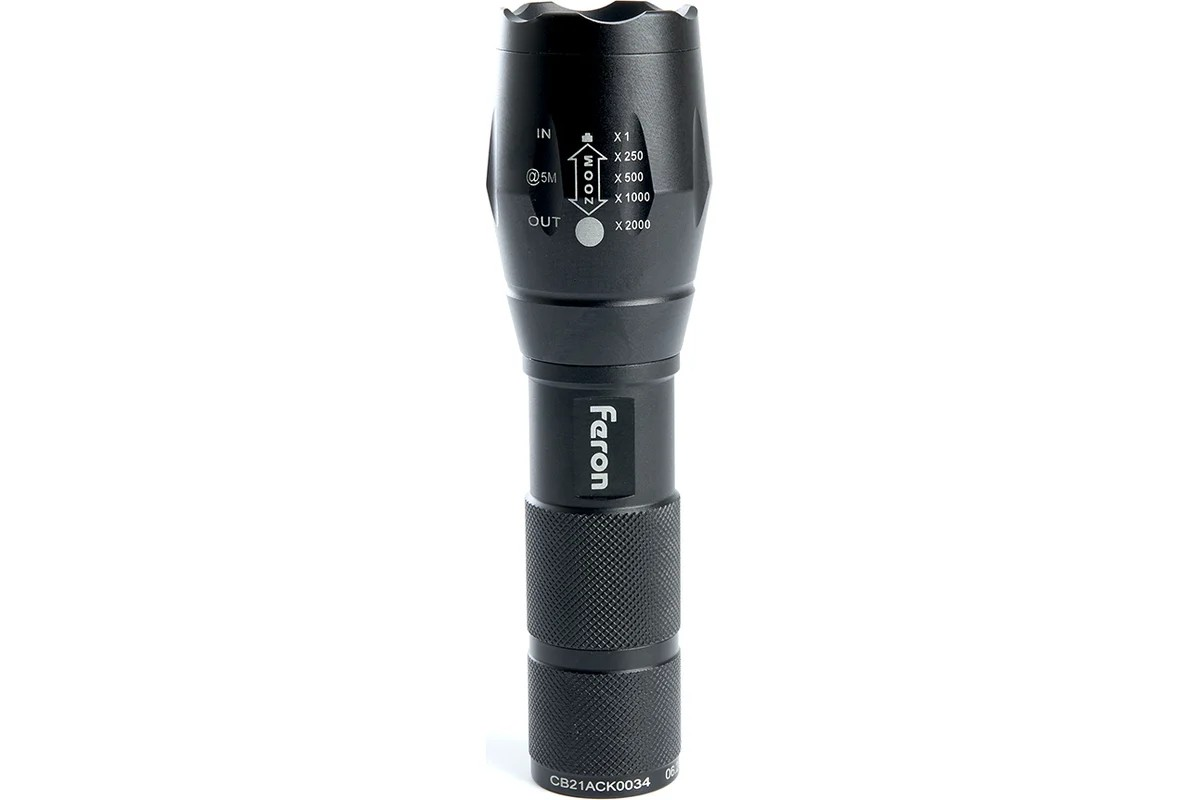 Фонарь светодиодный переносной аккумуляторный USB ZOOM, FERON TH2400 - Изображение №2