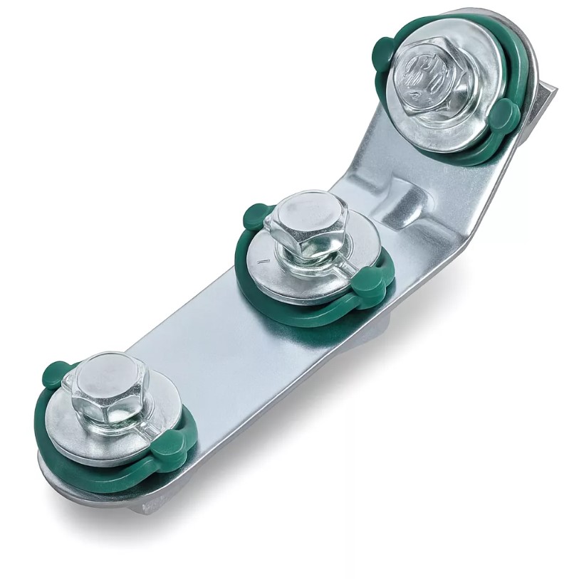 Уголок 135°, 3 отверстия, 3 монтажные гайки        ZEISSLER     (2шт/64ящ) - Изображение №1