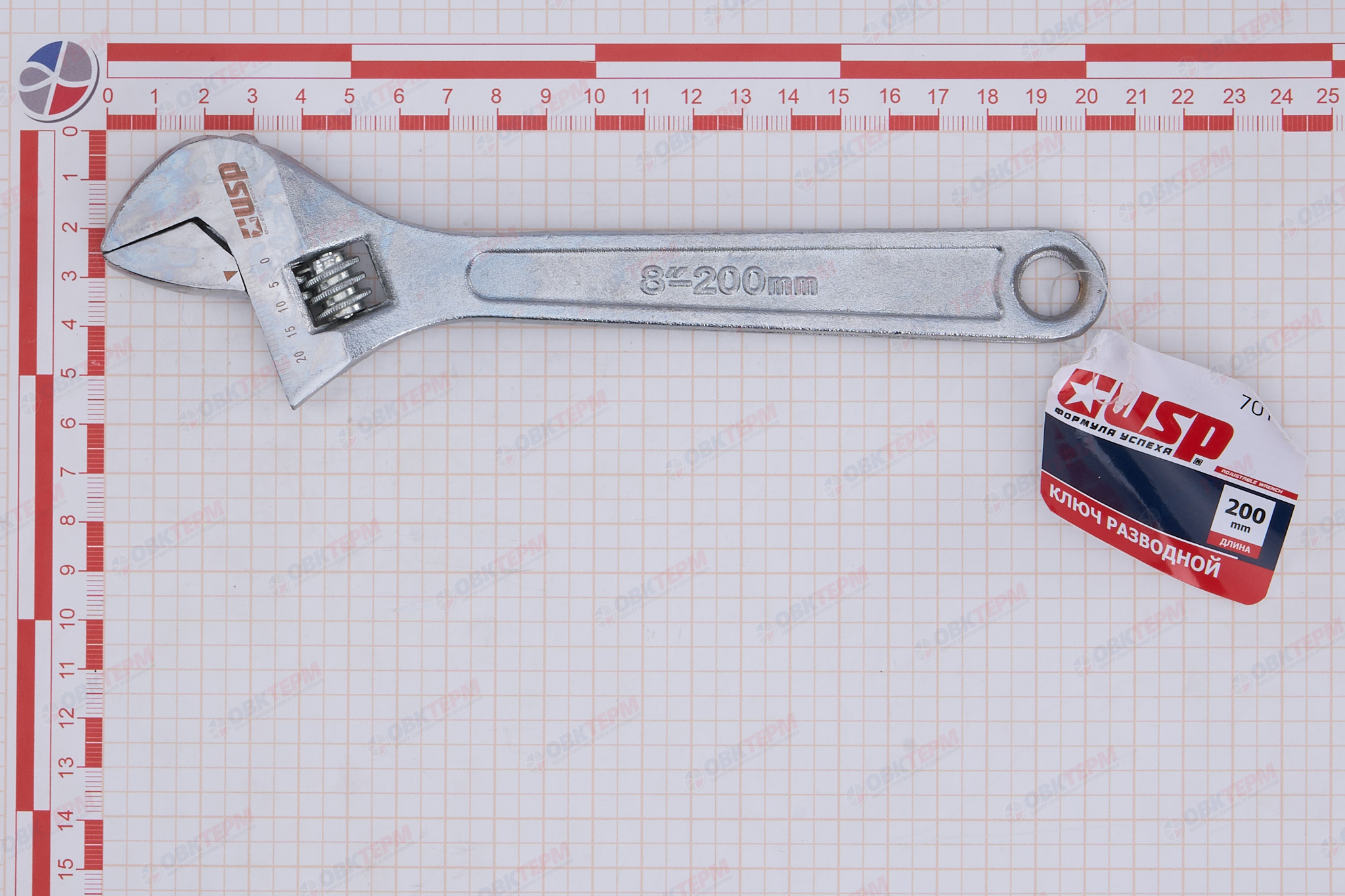 Ключ разводной 200 мм 38008 USP - Изображение №4