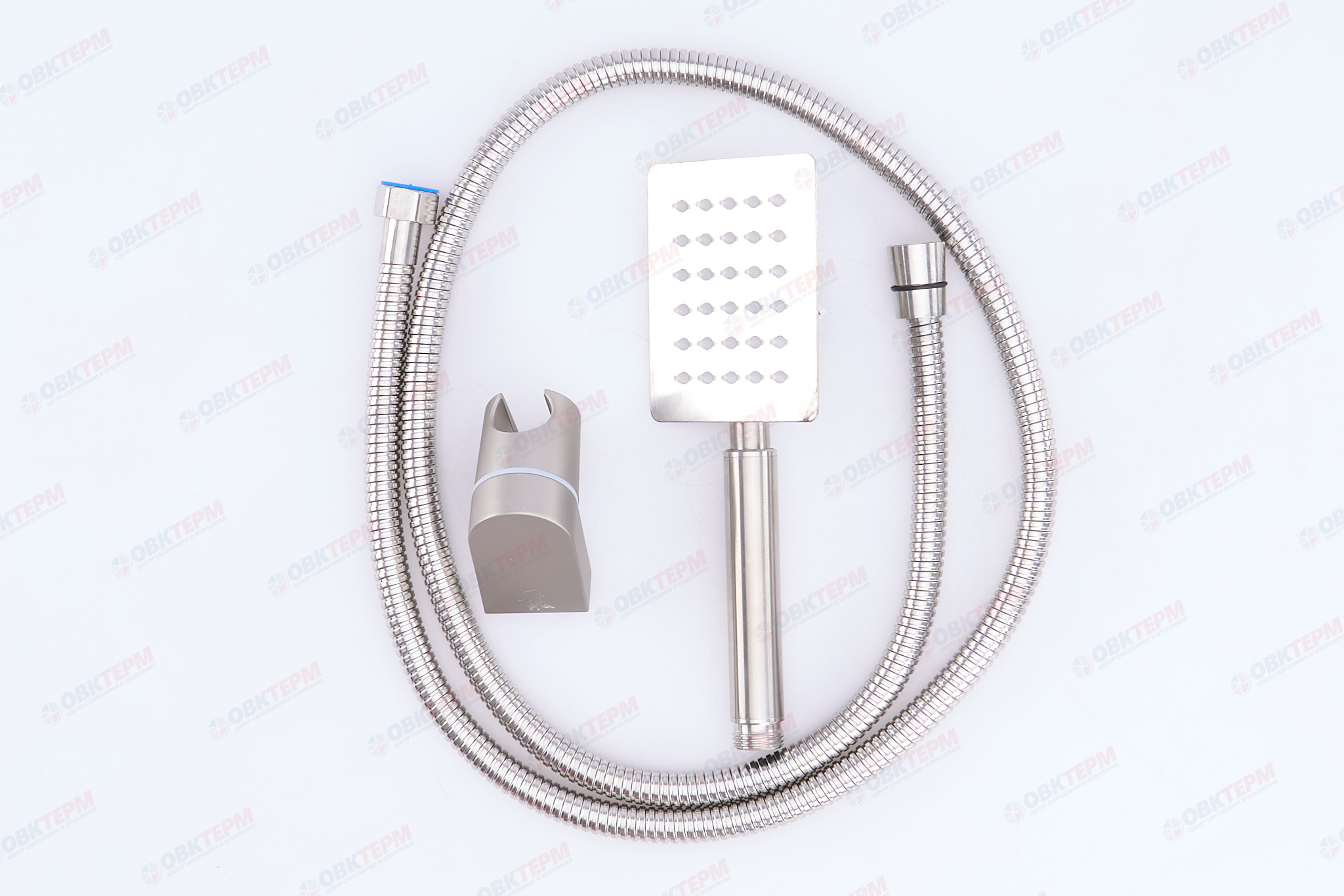 Душевой набор MIXXUS SHOWER SET-02 (шланг, лейка, кронштейн) из нерж.стали  (60 шт/ящ) - Изображение №1