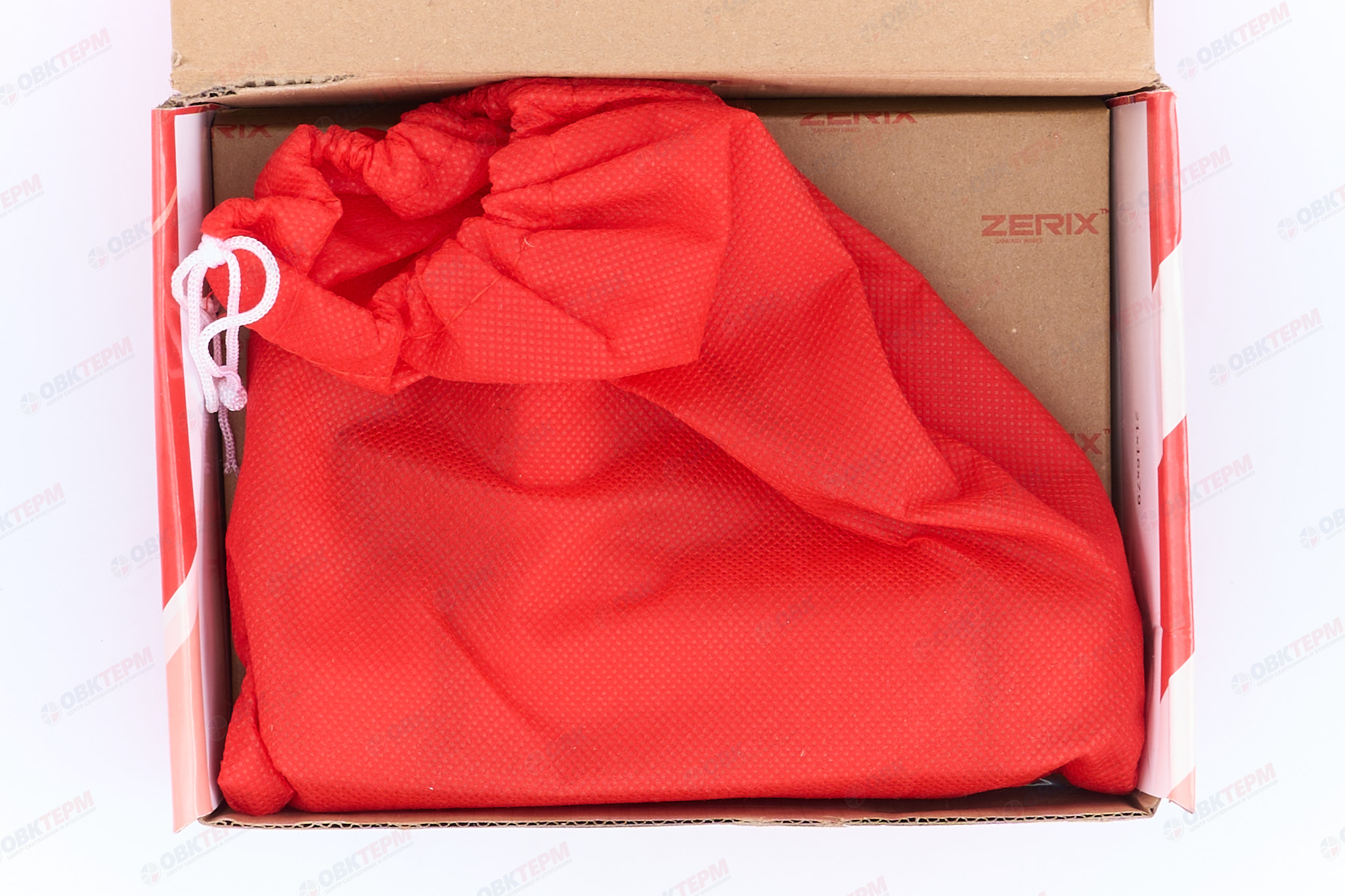 Смеситель д/умывальника ZERIX PUD1 А146 WHITE Ø40 ГАЙКА (10 шт/ящ) - миниатюра №6