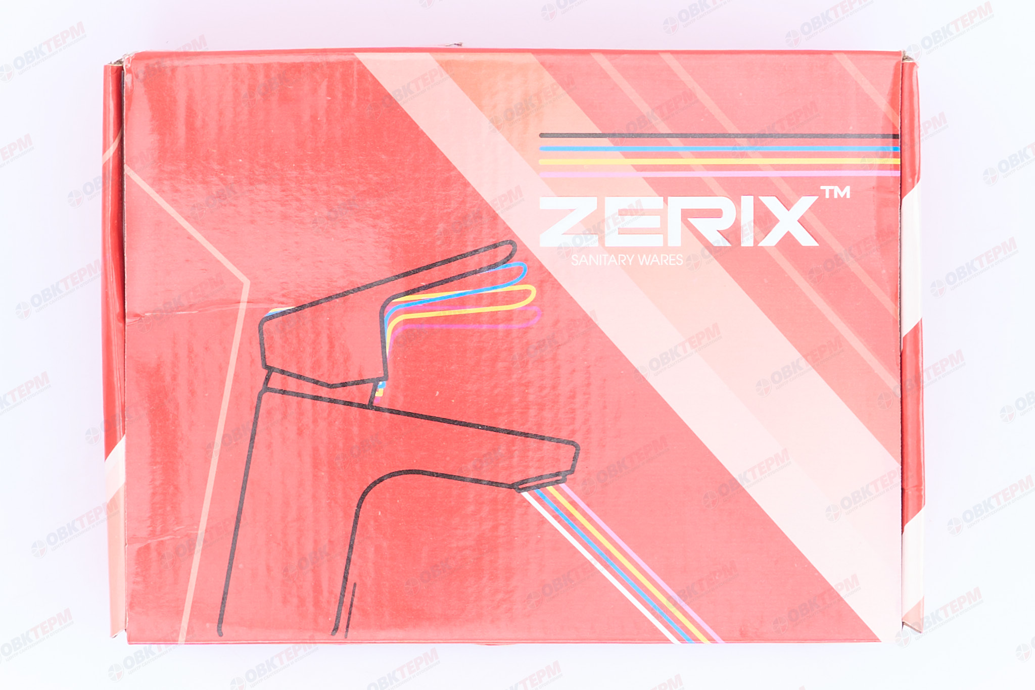 Смеситель д/умывальника ZERIX PUD1 А146 WHITE Ø40 ГАЙКА (10 шт/ящ) - миниатюра №7