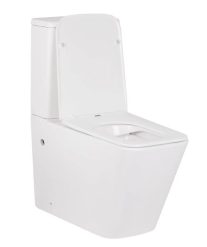 Унитаз-компакт MIXXUS PREMIUM QUADRO-0402-R система смыва RIMLESS, компл.в 2 ящ (675x390x855mm) - Изображение №1