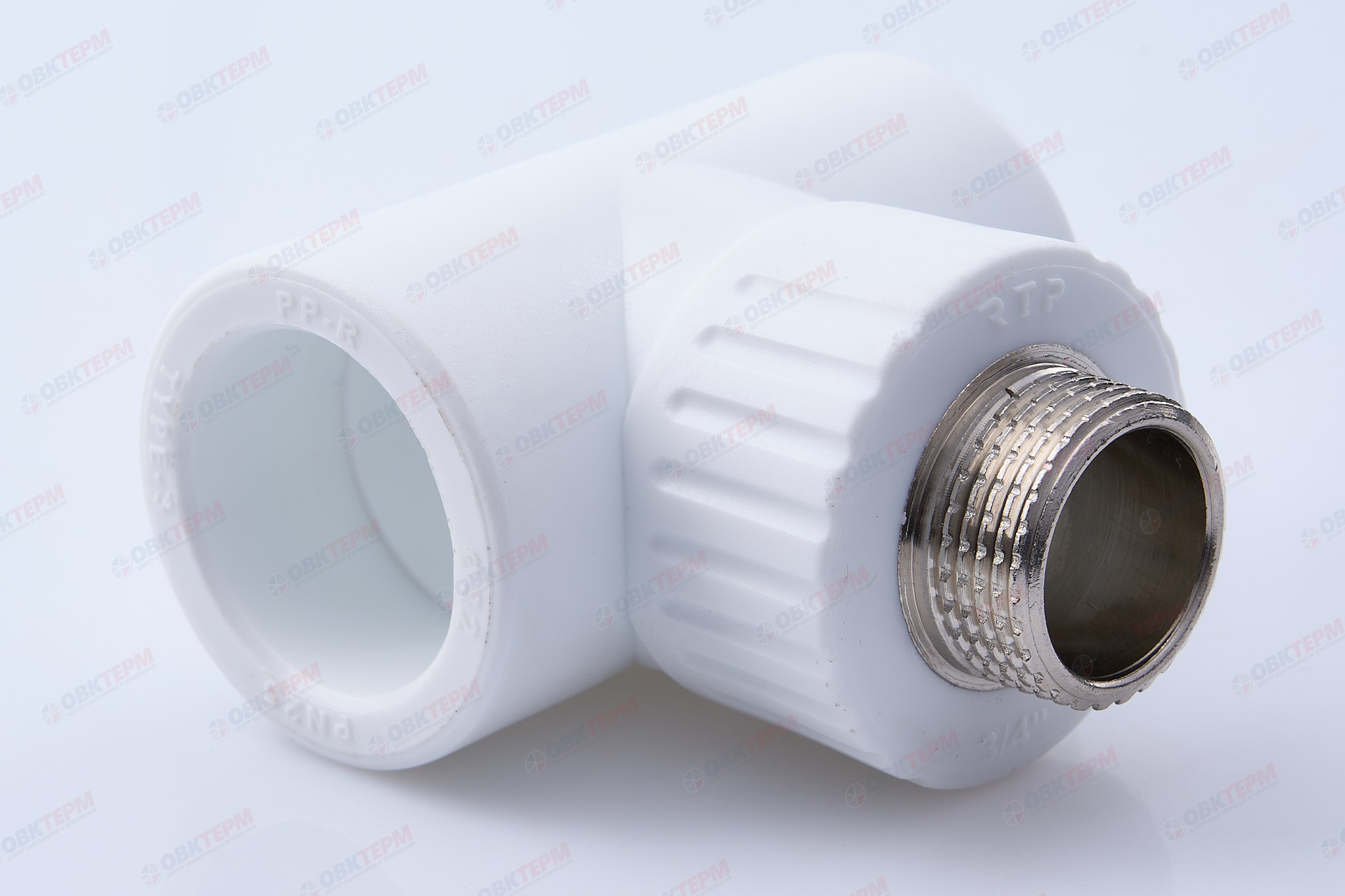 Тройник с МРН 32 * 3/4" * 32    БЕЛЫЙ PP-R   (RTP)     (30/10) - Изображение №1