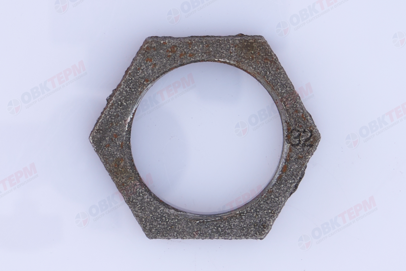 Контргайка чугунная      д  32      1 1/4" - Изображение №2