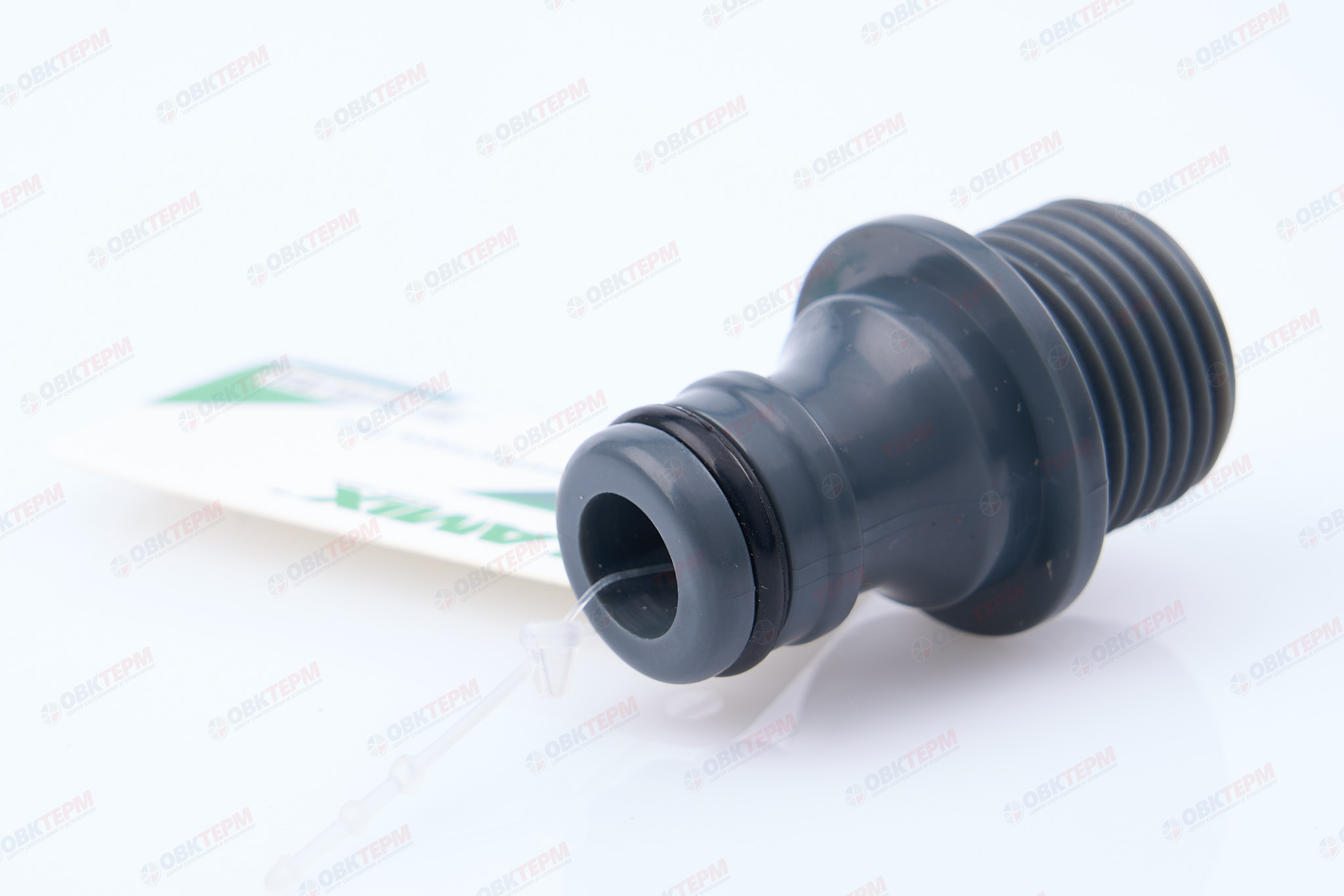 Адаптер для коннектора, 1/2" РН  (ABS) (240/60 шт)  PLAMIX/CRAB PL-440A - Изображение №1
