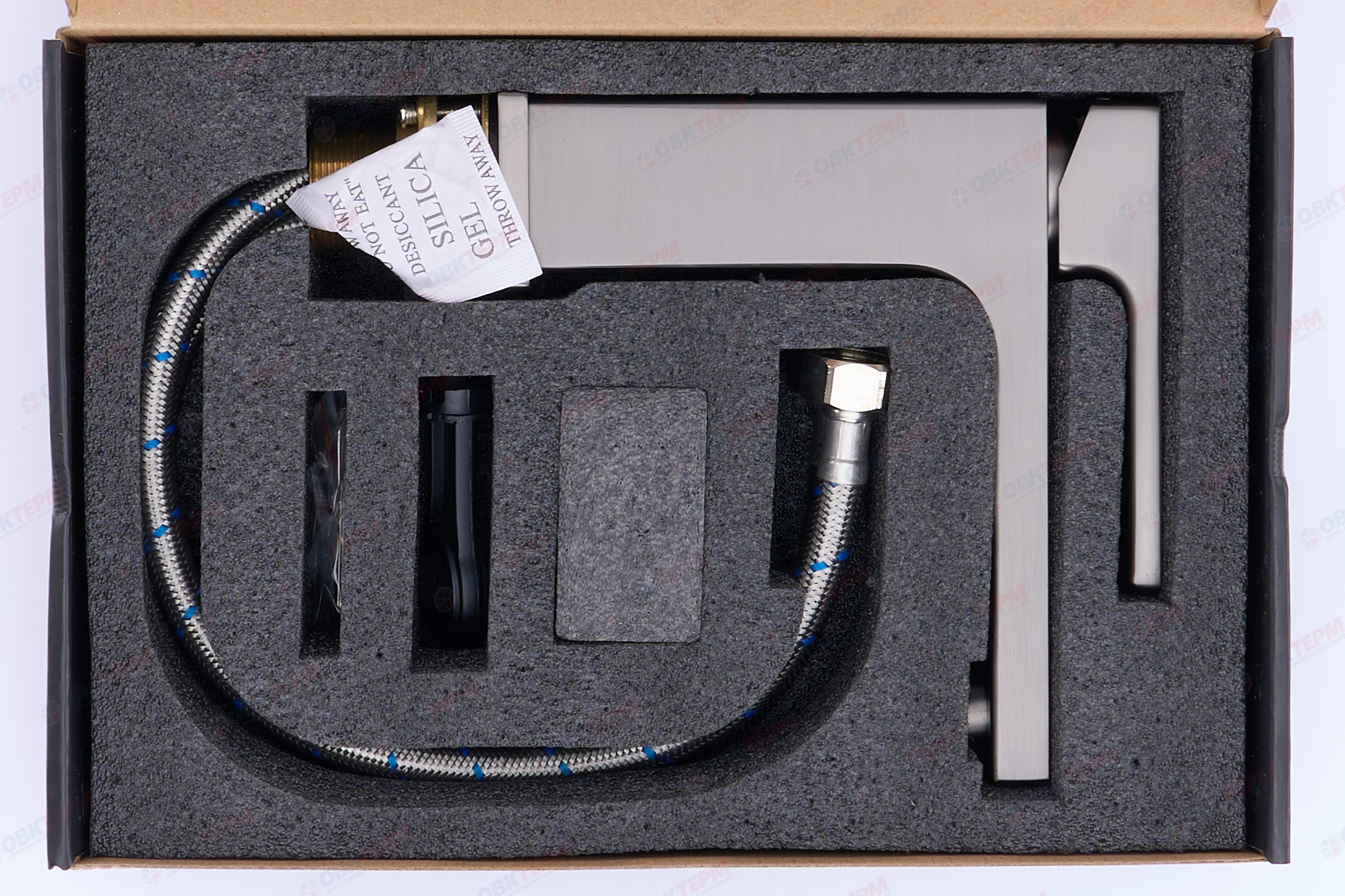 Смеситель д/раковины GAPPO G1017-9 латунь /оруженая сталь /Ø35 /на гайке - миниатюра №10