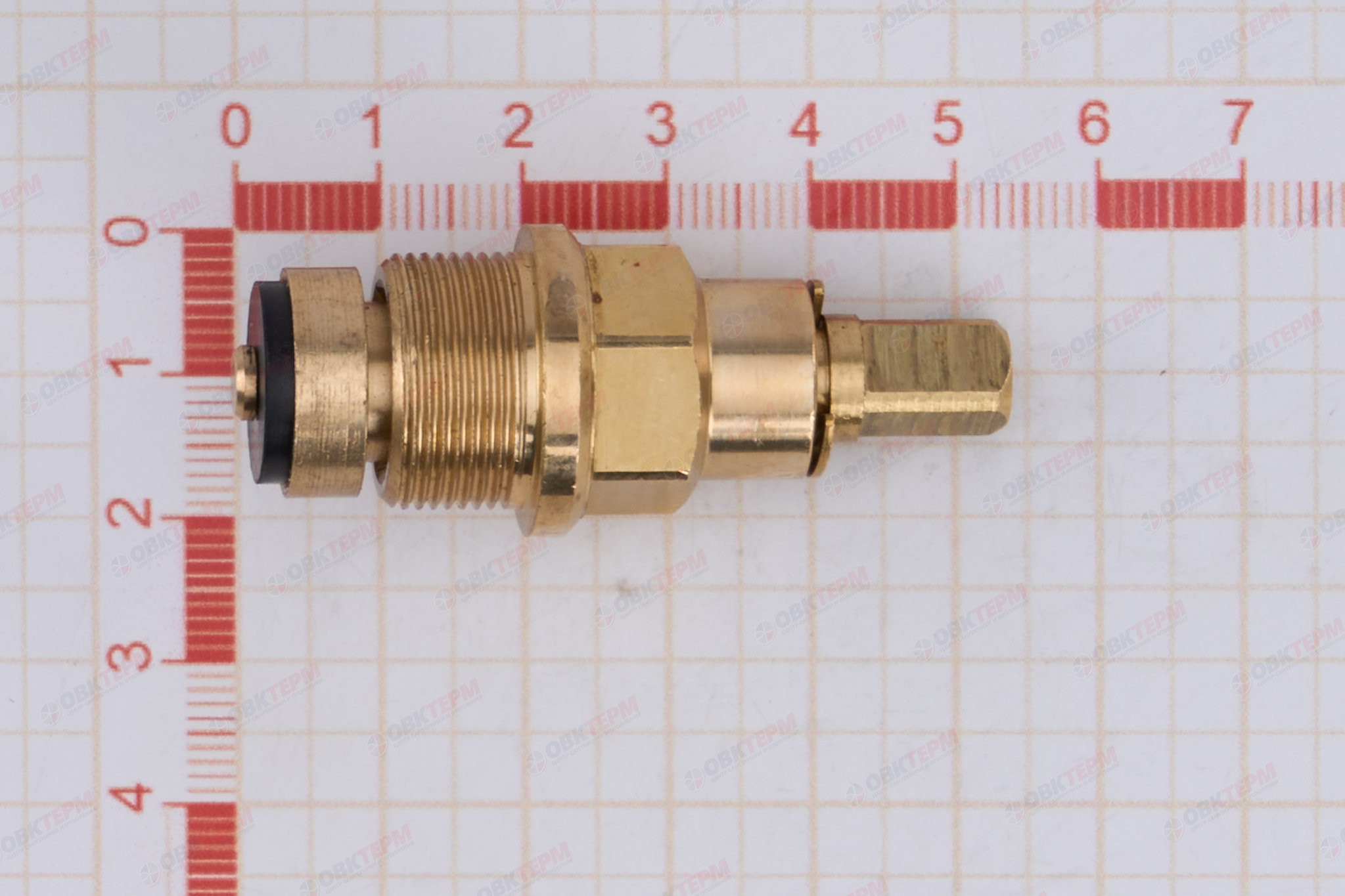 Кран-букса - EUROPRODUCT KB-008-RR 1/2" РЕЗИНА /квадрат /длинный шток без прокладки (300 шт/ящ) - миниатюра №6