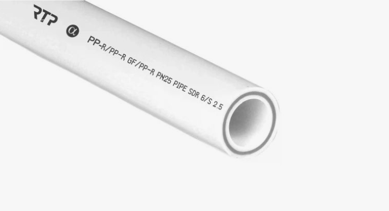 Труба армир стекловолокном 125х20,8   PN25   SDR 6   БЕЛАЯ PP-R   (RTP)       (4м) - изображение №1