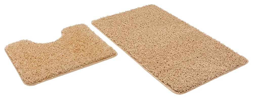 НАБОР КОВРИКОВ FRIZZ ICARPET 60*100+60*50 БИСКВИТ 34 - Изображение №1
