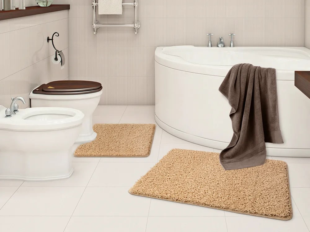 НАБОР КОВРИКОВ FRIZZ ICARPET 60*100+60*50 БИСКВИТ 34 - Изображение №2