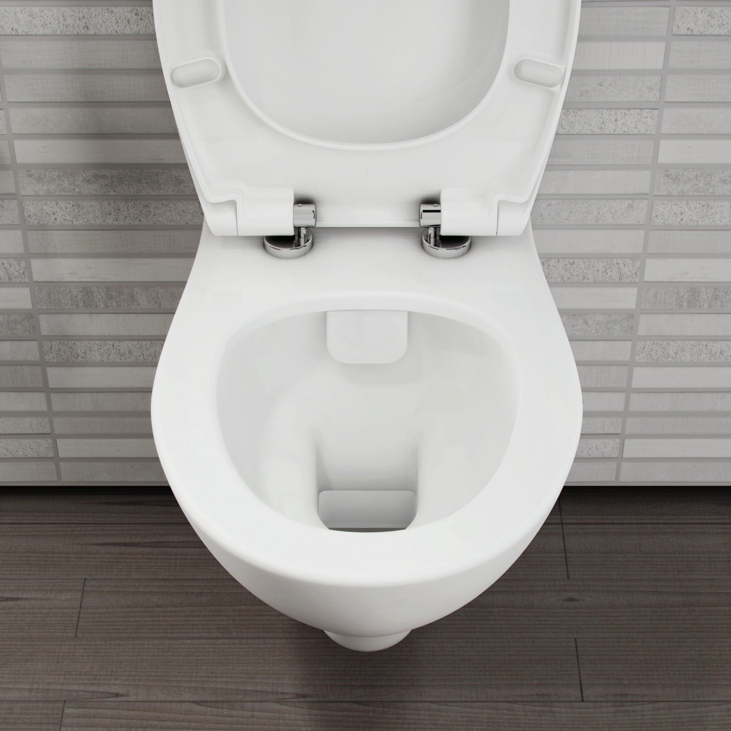 Унитаз подвесной VITRA "S20", безободковый, без сиденья, (Ш360хВ350хГ520) - Изображение №4