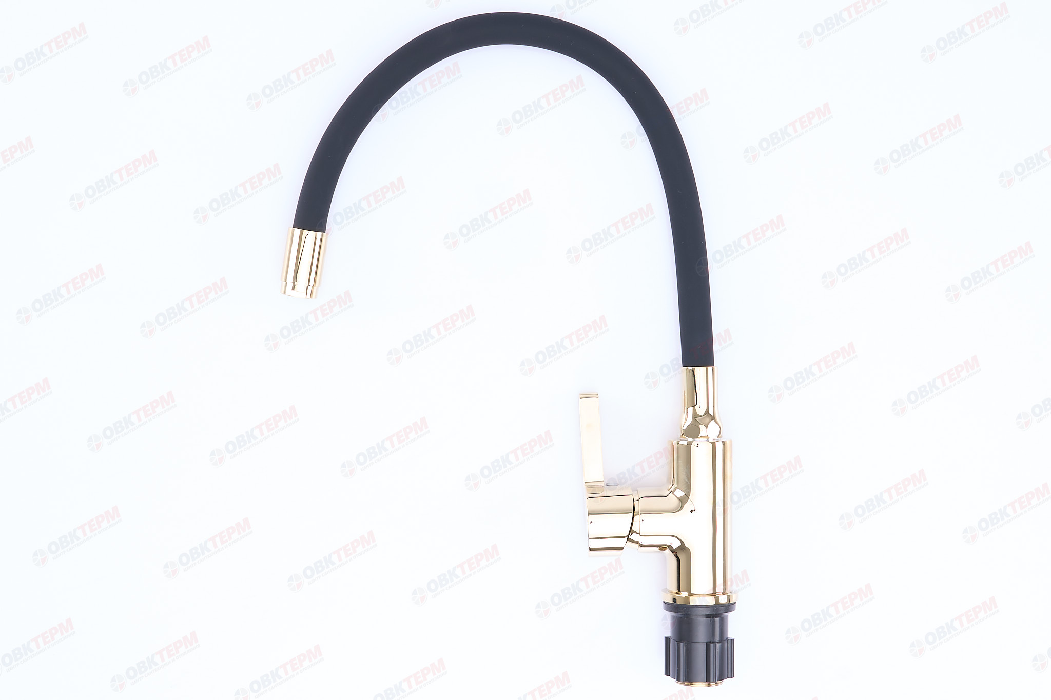 Смеситель д/кухни REFLECTOR ZERIX FADE-011 (LR4898G-10) GOLD (черный+золото) ГАЙКА (10 шт/ящ) - миниатюра №2