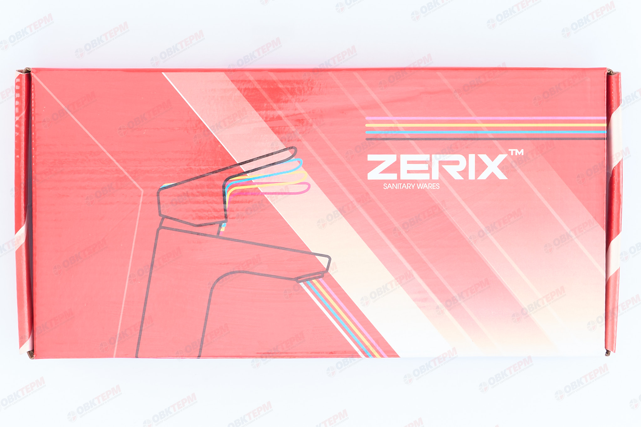 Смеситель д/кухни REFLECTOR ZERIX FADE-011 (LR4898G-10) GOLD (черный+золото) ГАЙКА (10 шт/ящ) - миниатюра №6