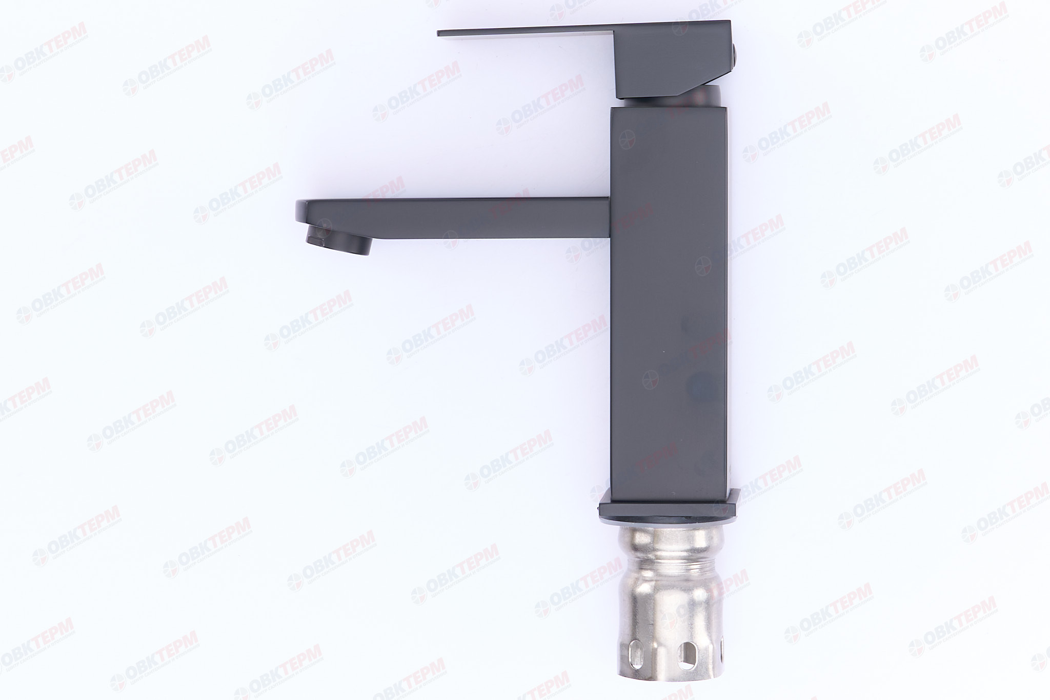 Смеситель д/умывальника нерж/сталь MIXXUS KUB-001 BLACK  (10 шт/ящ) - миниатюра №4