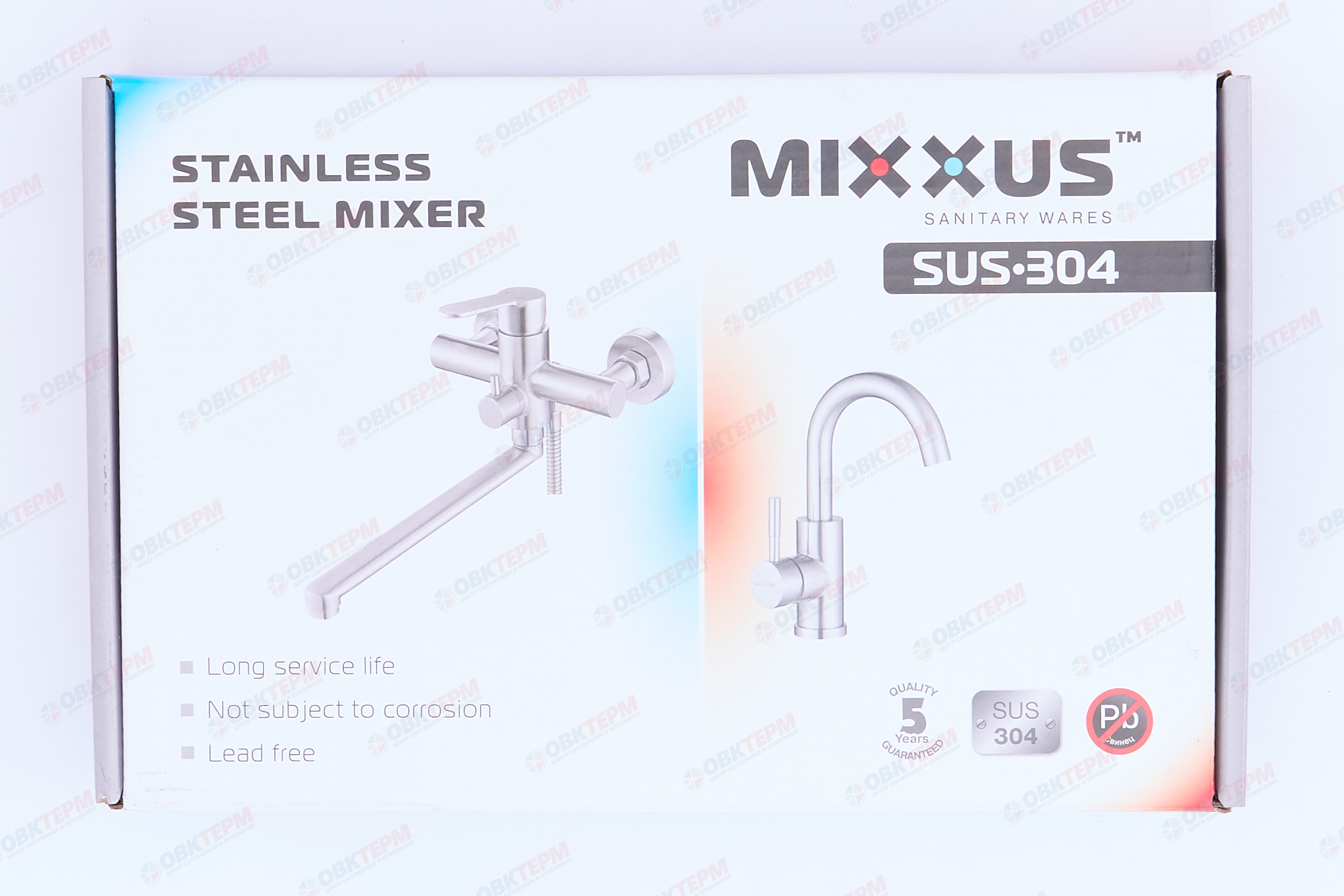 Смеситель д/умывальника нерж/сталь MIXXUS KUB-001 BLACK  (10 шт/ящ) - миниатюра №8