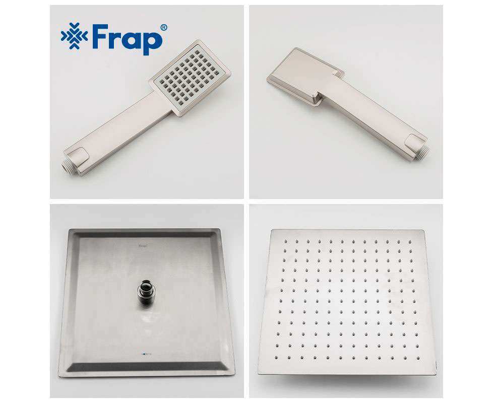 Душ/система FRAP F24803 нерж/сталь /300х300 - миниатюра №5