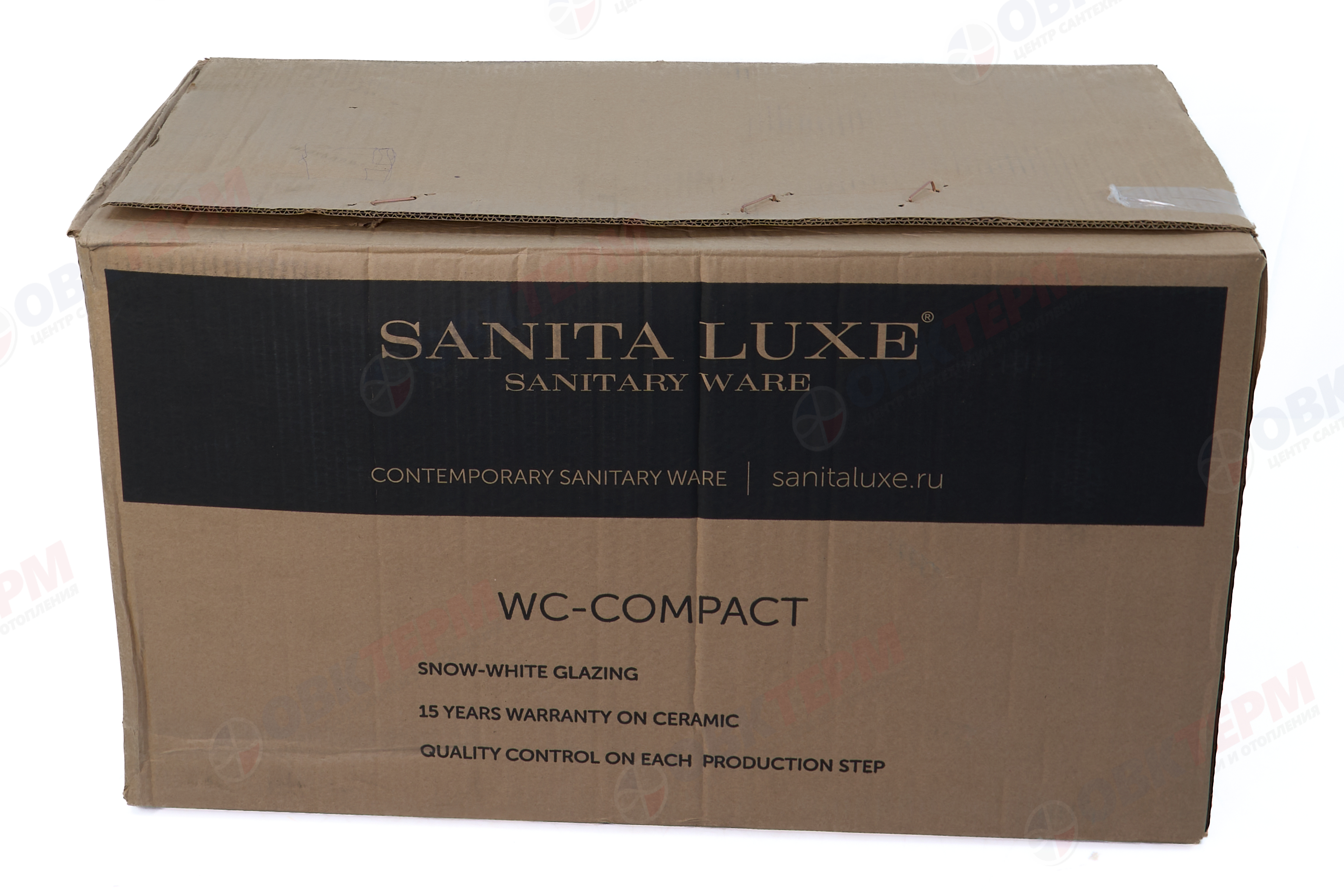 Унитаз-компакт SANITA LUX Classic Basic, косой выпуск, 2 реж., термопласт, SC (350 x 640 x 790 ) - миниатюра №12