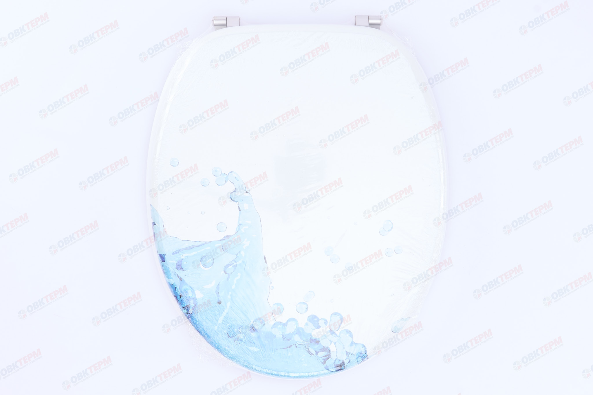 Сиденье для унитаза WIRQUIN "Аквариум", МДФ дизайн, крепления нерж.сталь - Изображение №5