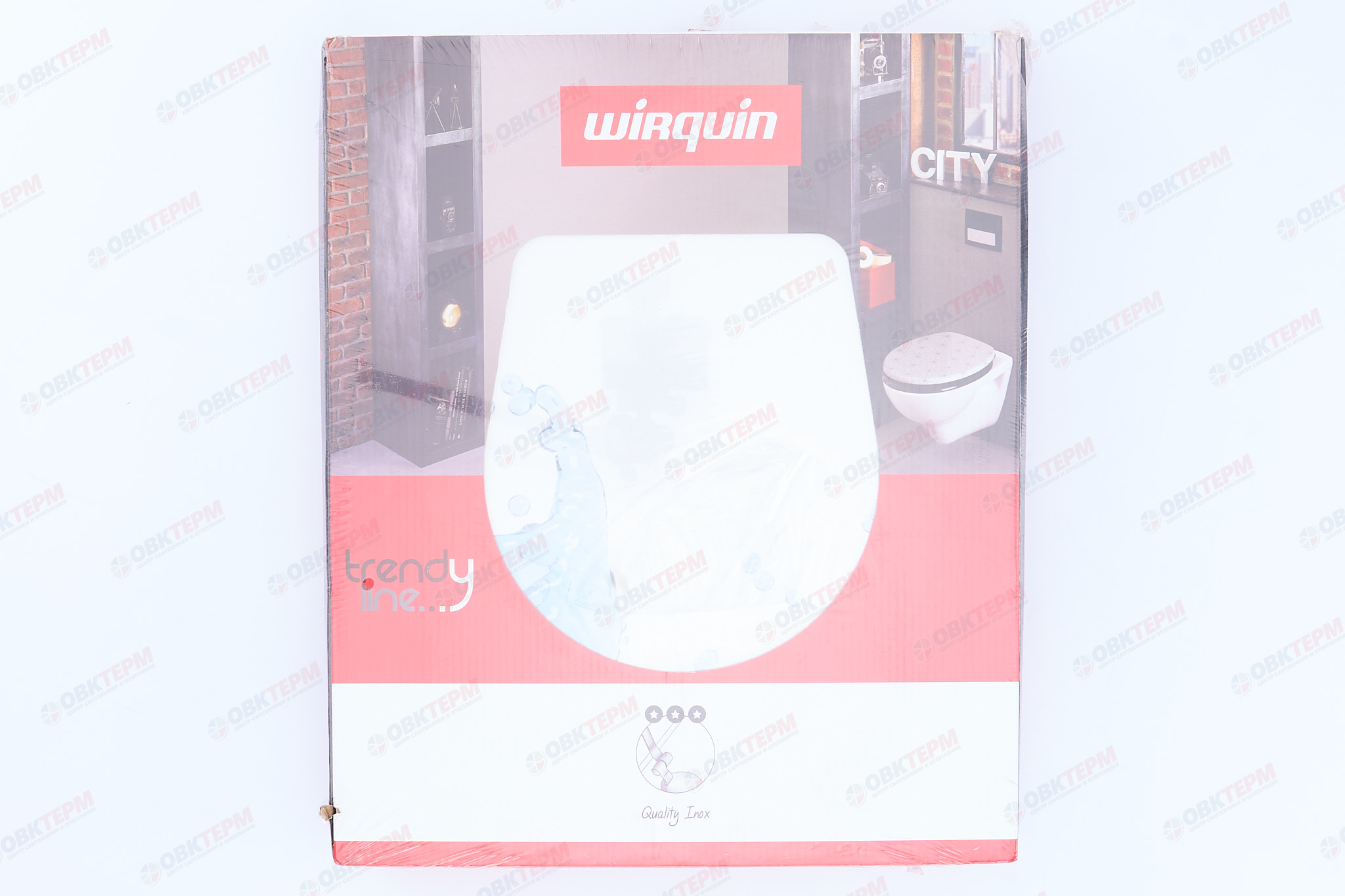 Сиденье для унитаза WIRQUIN "Аквариум", МДФ дизайн, крепления нерж.сталь - Изображение №3