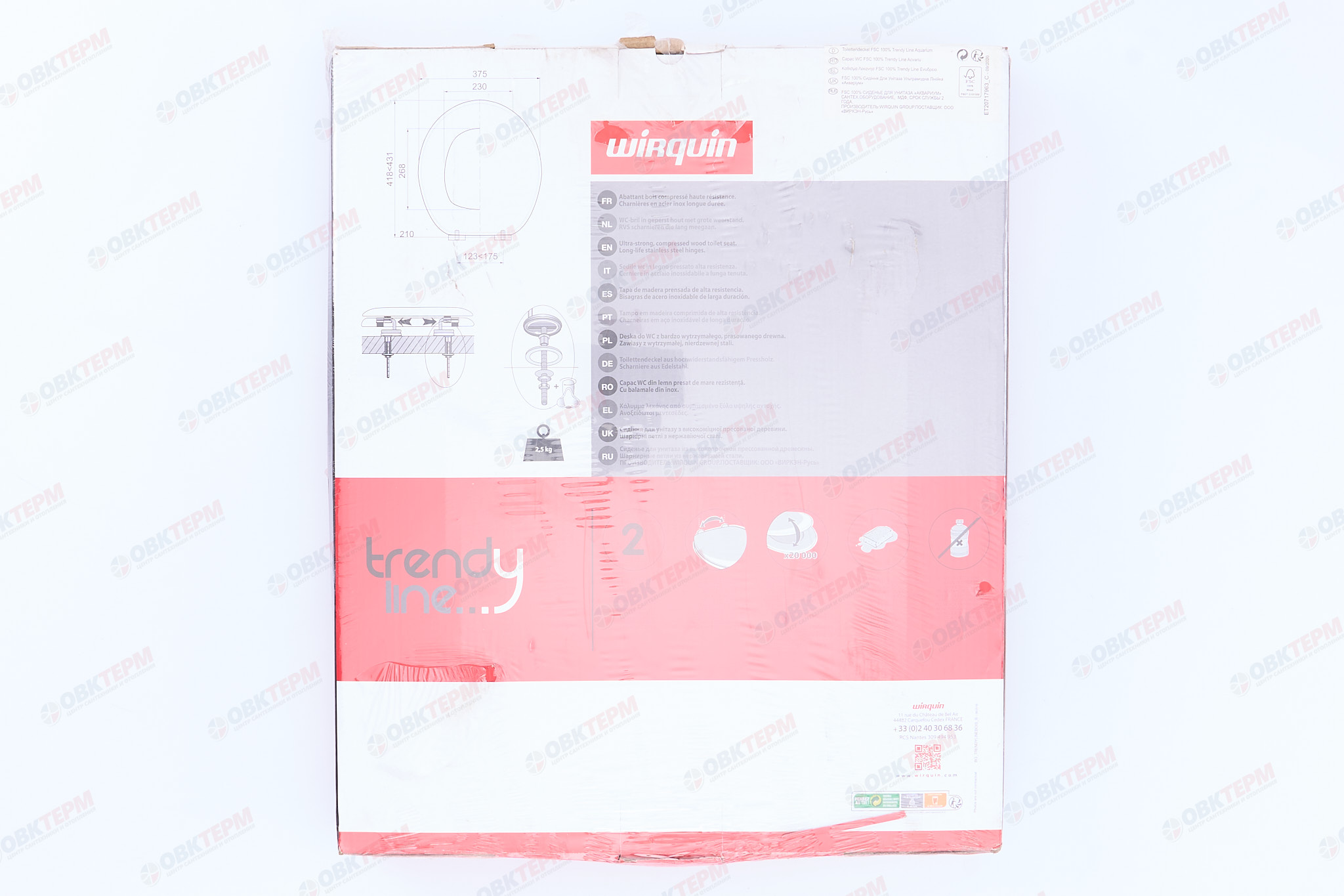 Сиденье для унитаза WIRQUIN "Аквариум", МДФ дизайн, крепления нерж.сталь - Изображение №4