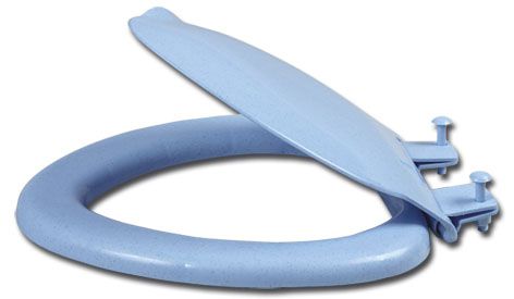 Сиденье для унитаза WIRQUIN (голубой мрамор) - Изображение №1