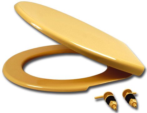 Сиденье для унитаза с большой крышкой WIRQUIN "Виктория" (бежевое сафари) - Изображение №1