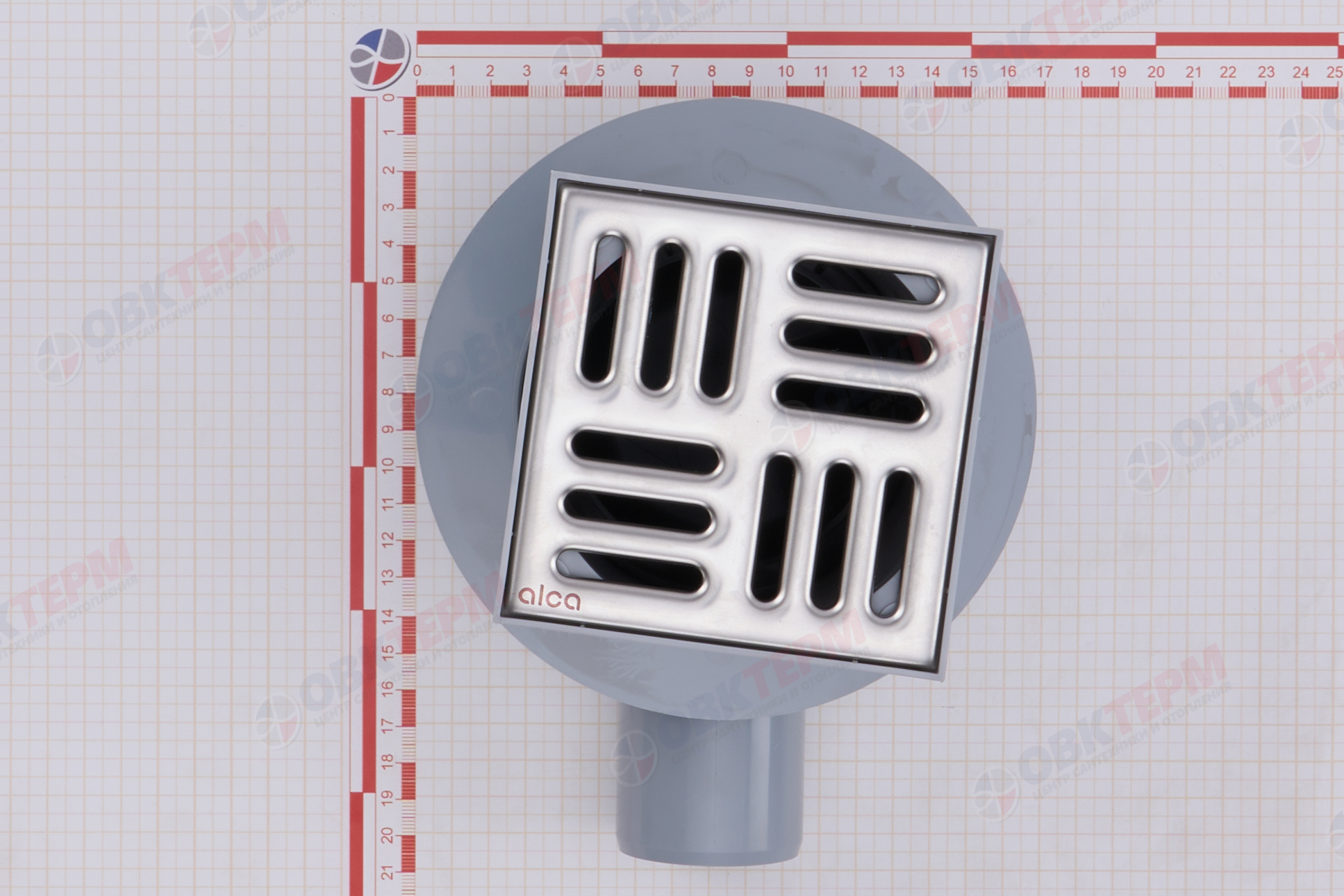 Сливной трап 105*105/50мм бок с гидрозатвором SMART (APV31)     ALKAPLAST - Изображение №5